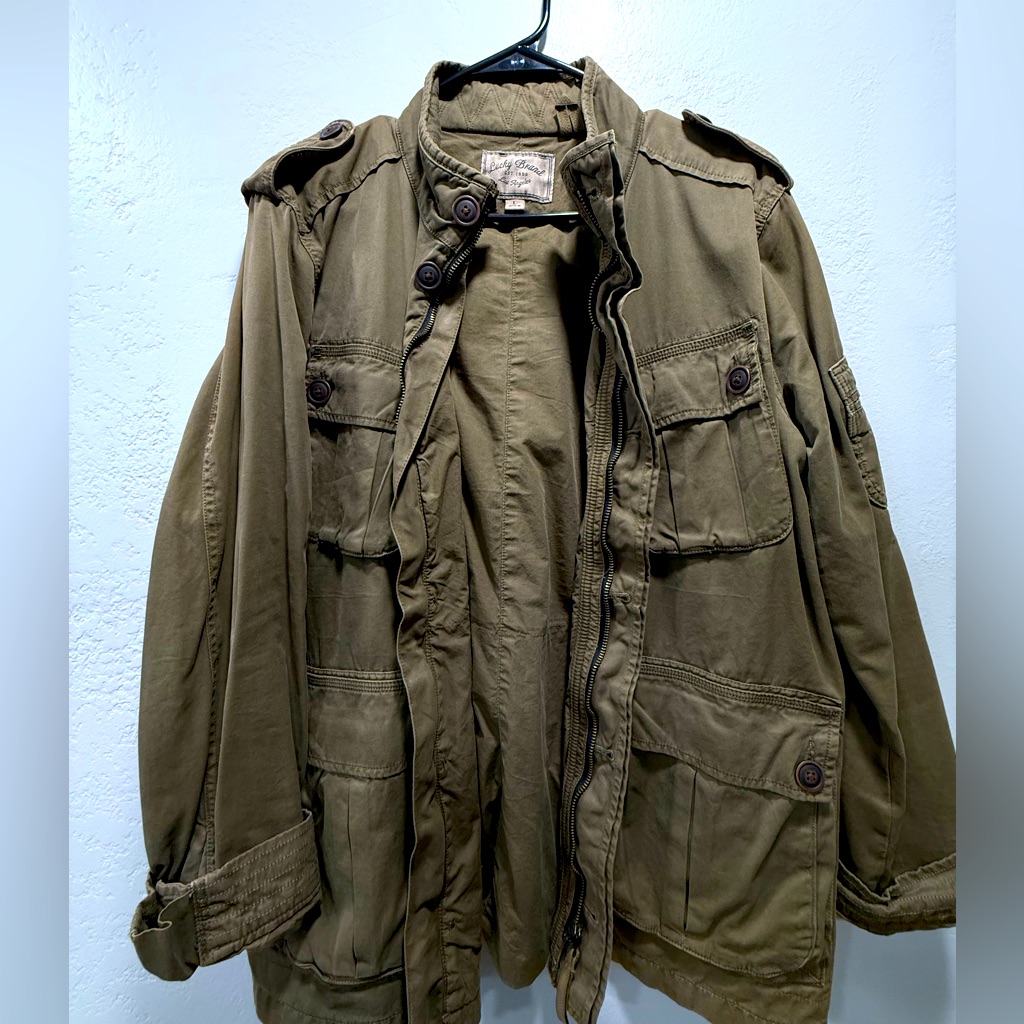 Lucky Brand Utility Army Green Jacket Lucky Brand Utility Army Green Jacket